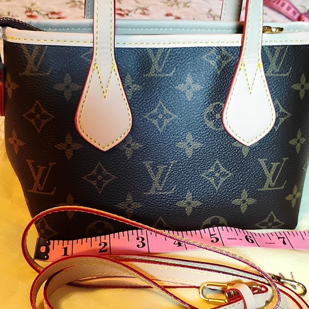 Inspired Monogram Crossbody Bag with Adjustable Strap - Picture 2 of 6